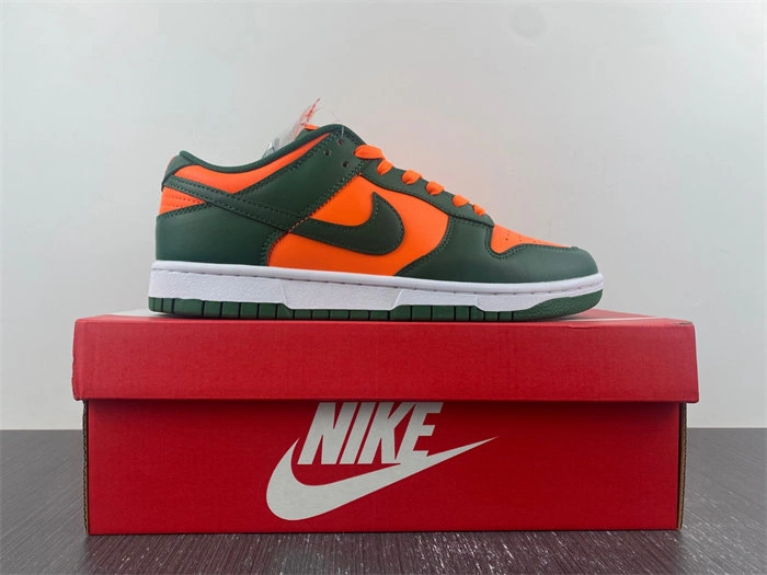 Nike Dunk Low Retro Miami Hurricanes  DD1391- Practical 4673