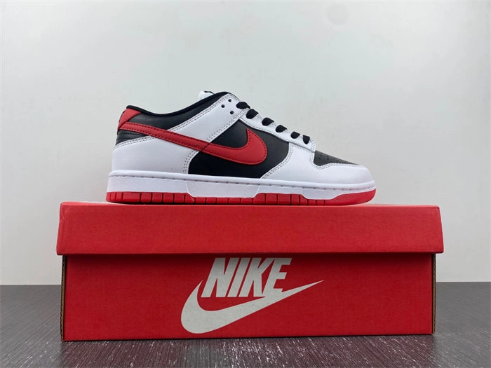 Nike Dunk Low Retro White Black University Red FD9762- SmoothTexture 4638