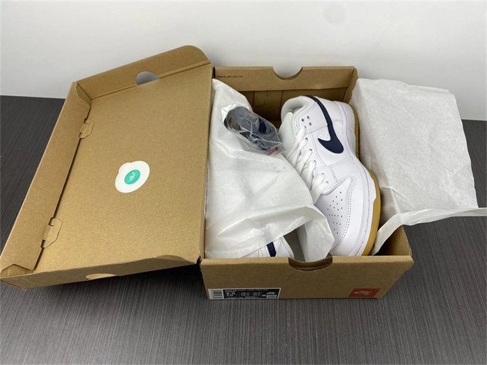 Nike SB Dunk Low Orange Label White Navy CZ2249- Casual 4836