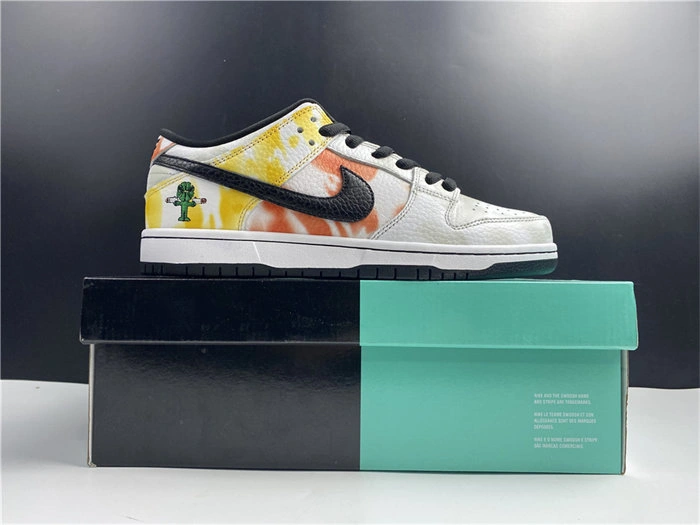 Nike SB Dunk Low Raygun Tie-Dye White BQ6832- Affordable 4901
